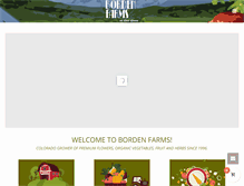 Tablet Screenshot of bordenfarms.com
